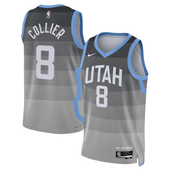 Isaiah Collier Utah Jazz gray City Edition jersey