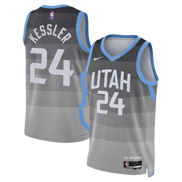 Walker Kessler Utah Jazz gray City Edition jersey