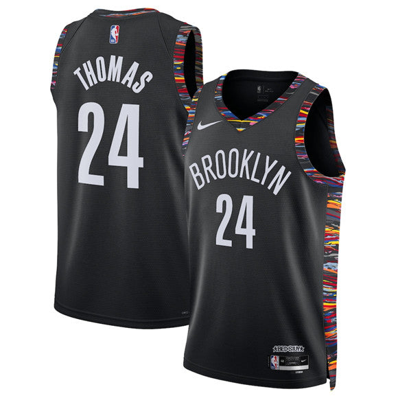 Cam Thomas Brooklyn Nets black City Edition jersey