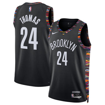 Cam Thomas Brooklyn Nets black City Edition jersey