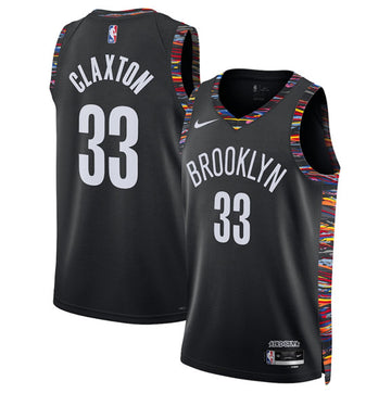 Nic Claxton Brooklyn Nets black City Edition jersey