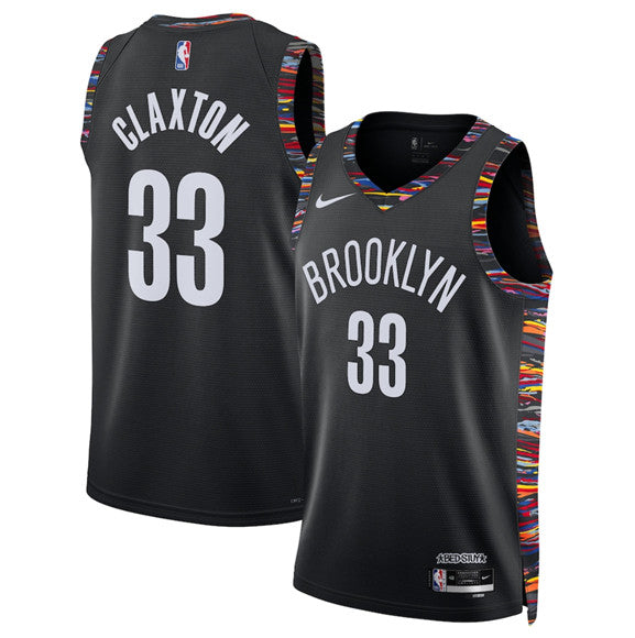 Nic Claxton Brooklyn Nets black City Edition jersey