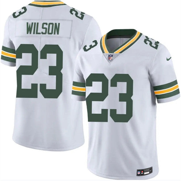 Emanuel Wilson Green Bay Packers white Vapor jersey