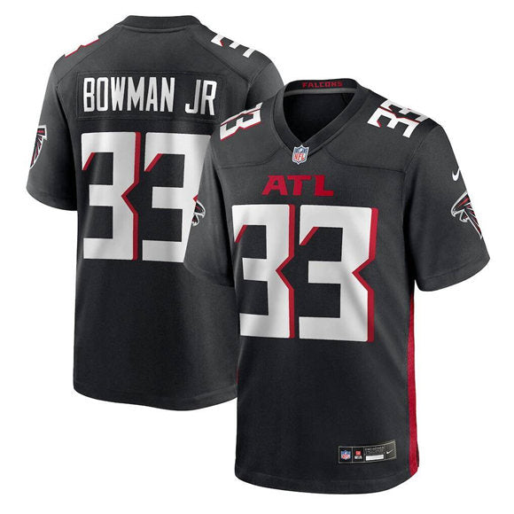 Billy Bowman Jr Atlanta Falcons black Game jersey