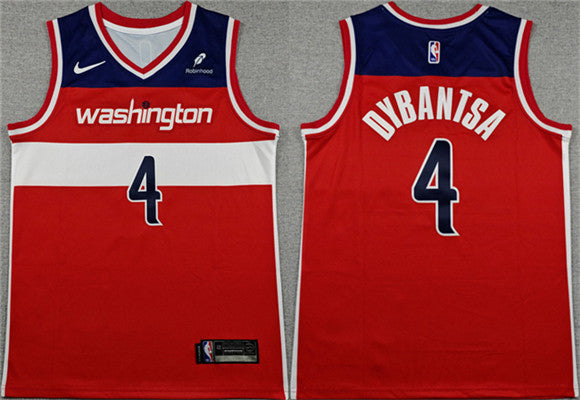 AJ Dybantsa Washington Wizards red jersey