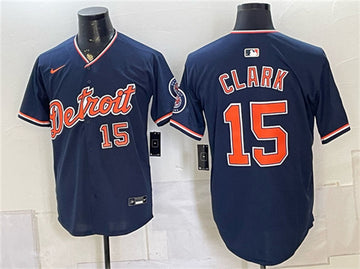 Max Clark Detroit Tigers navy Alternate jersey