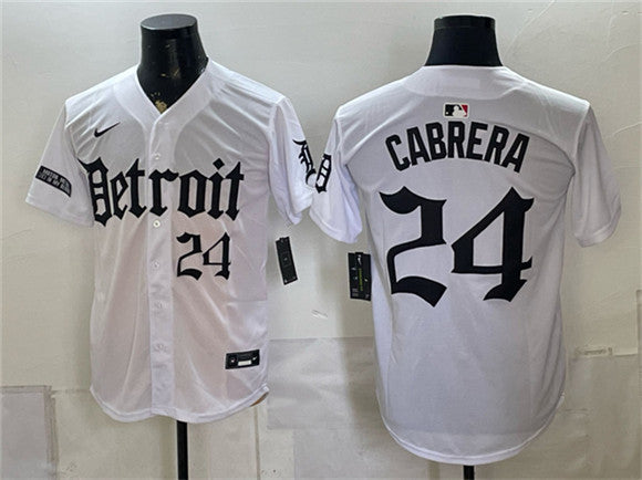 Miguel Cabrera Detroit Tigers white Vapor jersey