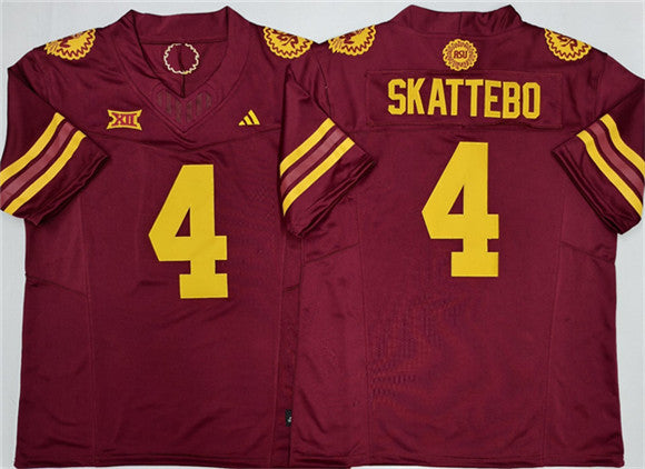 Cam Skattebo Arizona State Sun Devils red Vapor jersey