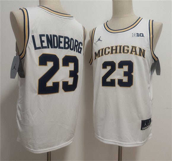 Yaxel Lendeborg Michigan Wolverines white Vapor jersey