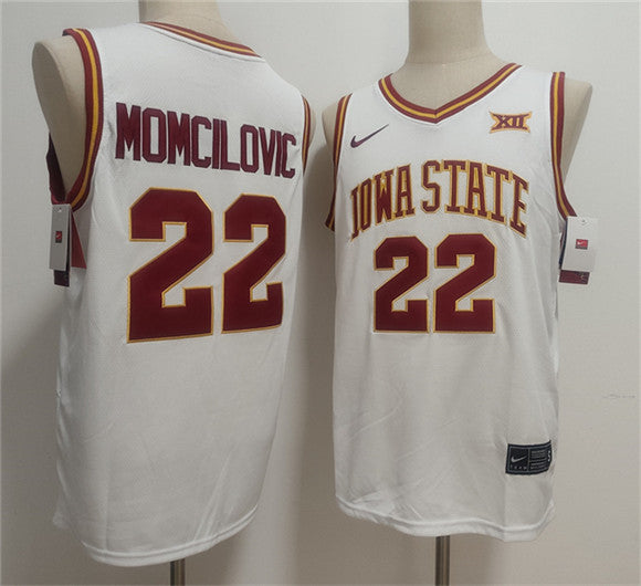 Milan Momcilovic Iowa State Cyclones white Vapor jersey