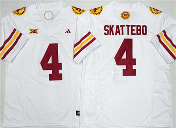 Cam Skattebo Arizona State Sun Devils white Vapor jersey