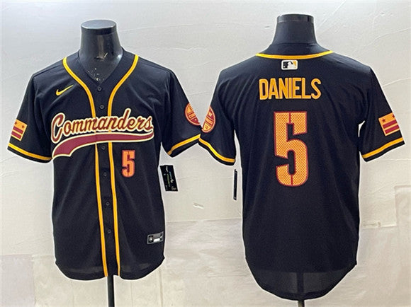 Jayden Daniels Washington Commanders black Limited jersey