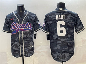 Jaxson Dart New York Giants gray Camo jersey