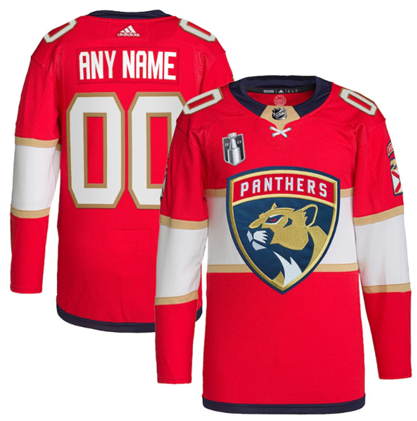 Custom Florida Panthers red jersey