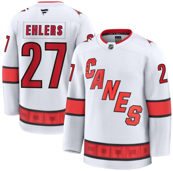Nikolaj Ehlers Carolina Hurricanes white Away jersey