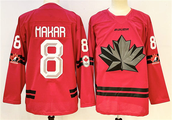 Cale Makar Team Canada red jersey
