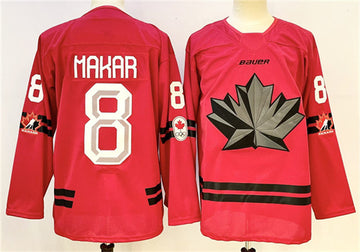 Cale Makar Team Canada red jersey