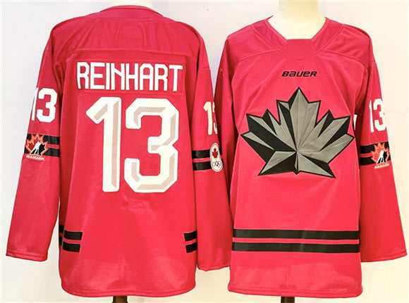 Sam Reinhart Team Canada red jersey