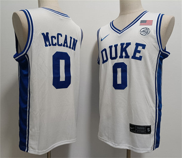 Jared McCain Duke Blue Devils white jersey