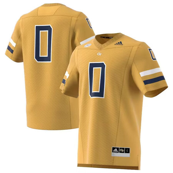 Custom Georgia Tech Yellow Jackets gold jersey