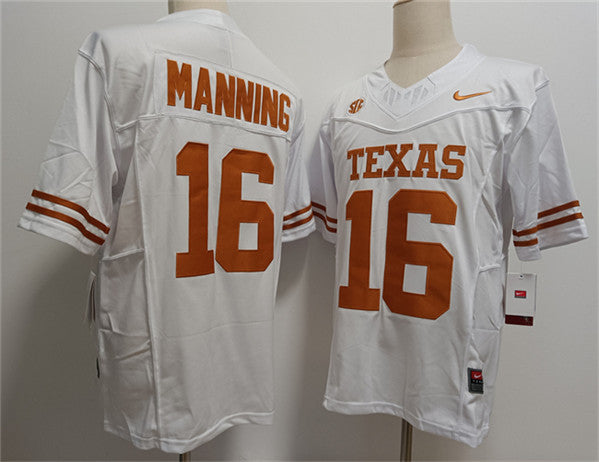 Peyton Manning Texas Longhorns white jersey
