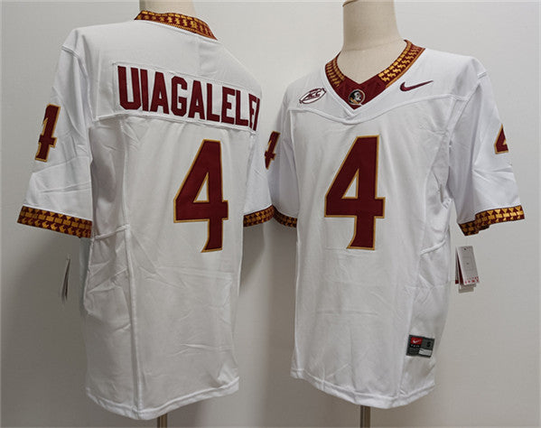 DJ Uiagalelei Florida State Seminoles white jersey