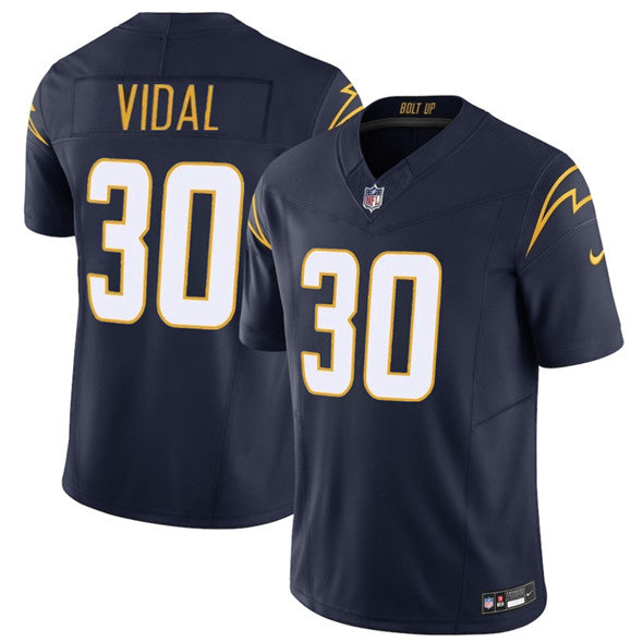 Kimani Vidal Los Angeles Chargers navy Vapor jersey