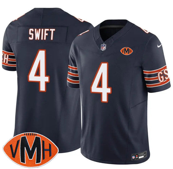 D'Andre Swift Chicago Bears navy Vapor jersey