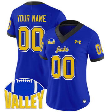 Custom South Dakota State Jackrabbits blue Vapor jersey