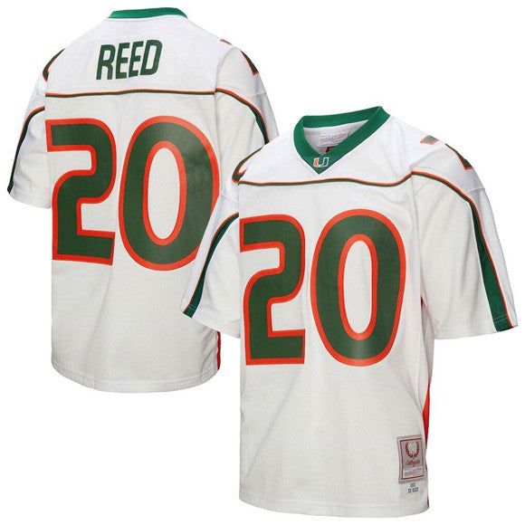 Custom Miami Hurricanes white jersey