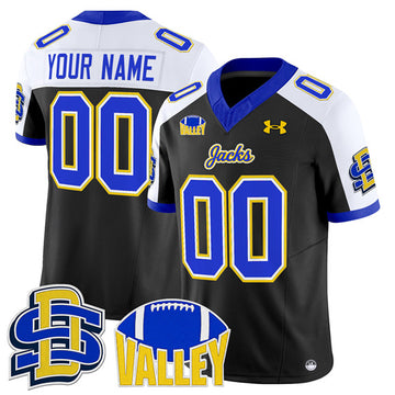 Custom South Dakota State Jackrabbits black Vapor jersey