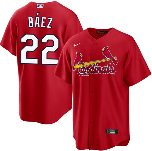 Joshua Báez St. Louis Cardinals red jersey