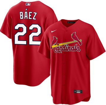 Joshua Báez St. Louis Cardinals red jersey