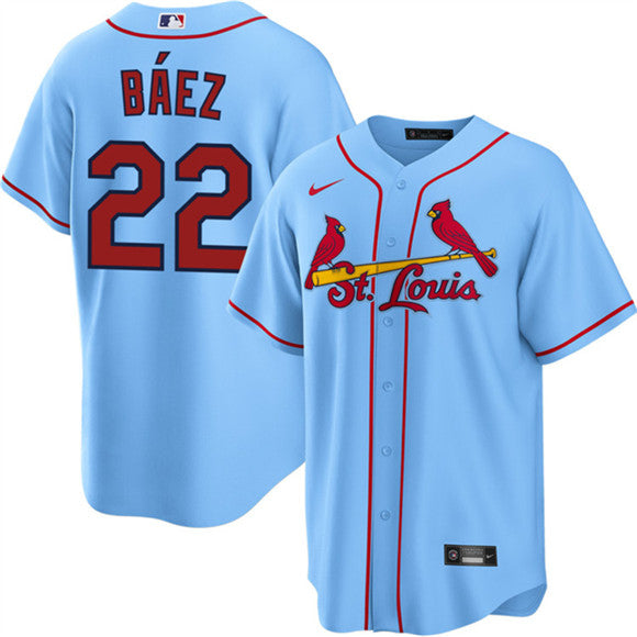 Joshua Báez St. Louis Cardinals blue jersey