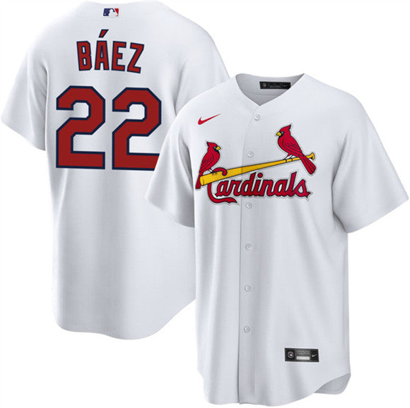 Joshua Báez St. Louis Cardinals white Home jersey