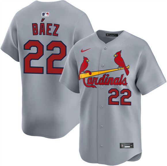 Joshua Báez St. Louis Cardinals gray Limited jersey