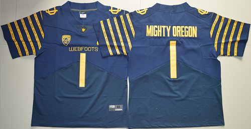 Mighty Oregon Oregon Ducks navy Elite jersey