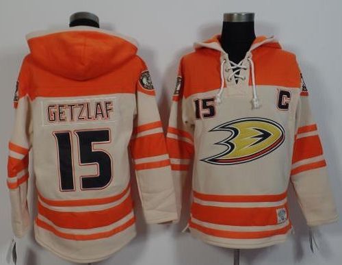 Ryan Getzlaf Anaheim Ducks cream-orange jersey