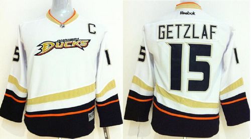 Ryan Getzlaf Anaheim Ducks white jersey