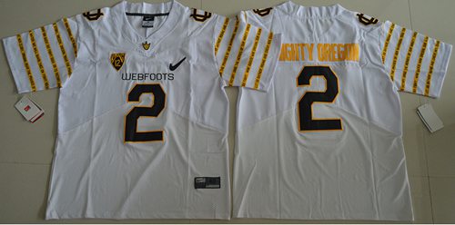Mighty Oregon Oregon Ducks white Elite jersey