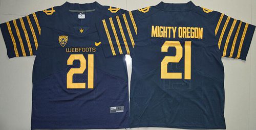 Mighty Oregon Oregon Ducks navy Elite jersey