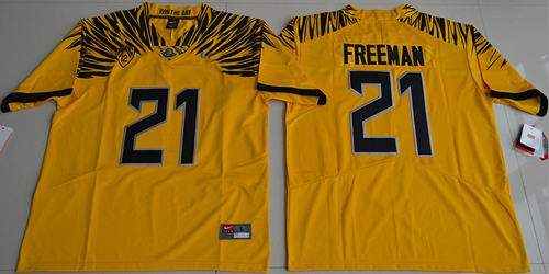 Royce Freeman Oregon Ducks yellow jersey