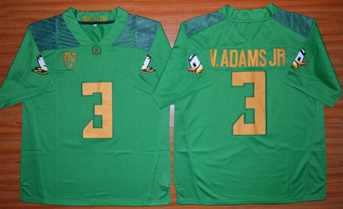 Vernon Adams Jr Oregon Ducks green jersey