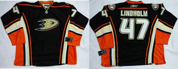 Hampus Lindholm Anaheim Ducks black Home jersey
