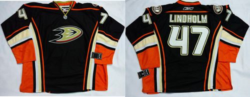 Hampus Lindholm Anaheim Ducks black Home jersey