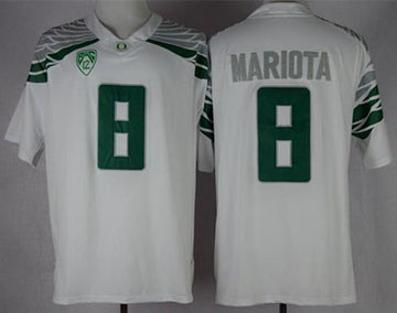 Marcus Mariota Oregon Ducks white jersey