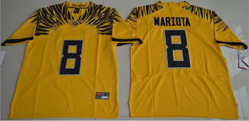 Marcus Mariota Oregon Ducks yellow jersey
