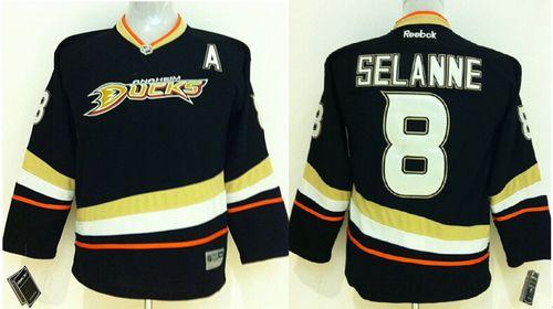 Teemu Selanne Anaheim Ducks black jersey