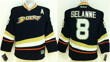 Teemu Selanne Anaheim Ducks black jersey