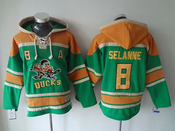Teemu Selanne Anaheim Ducks green jersey